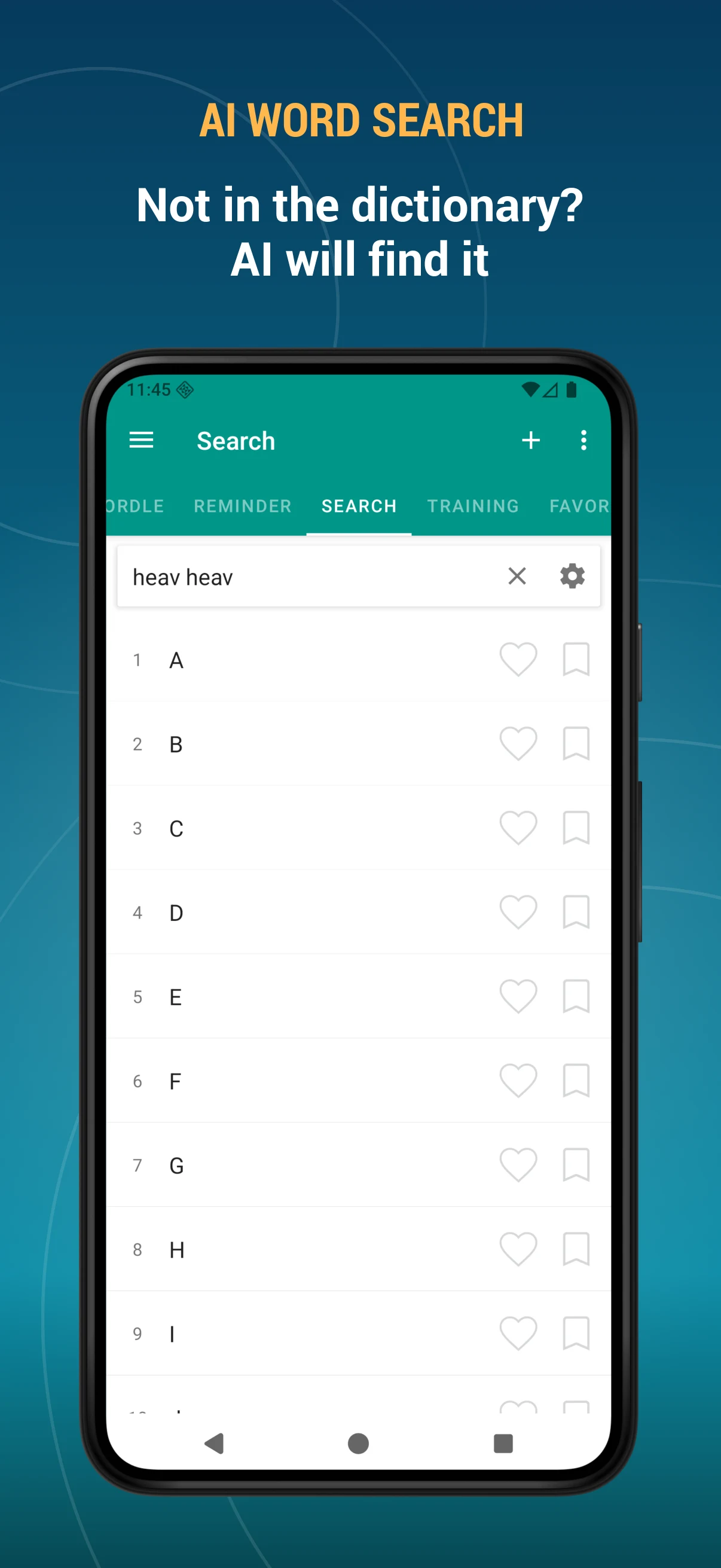 English dictionary - offline screenshot